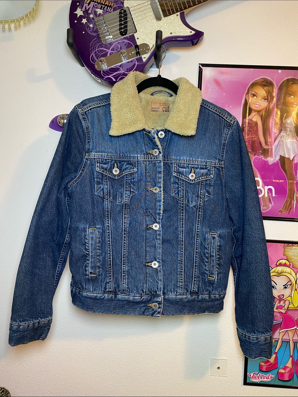 90s Mavi Jeans Sherpa Lined Jean Jacket